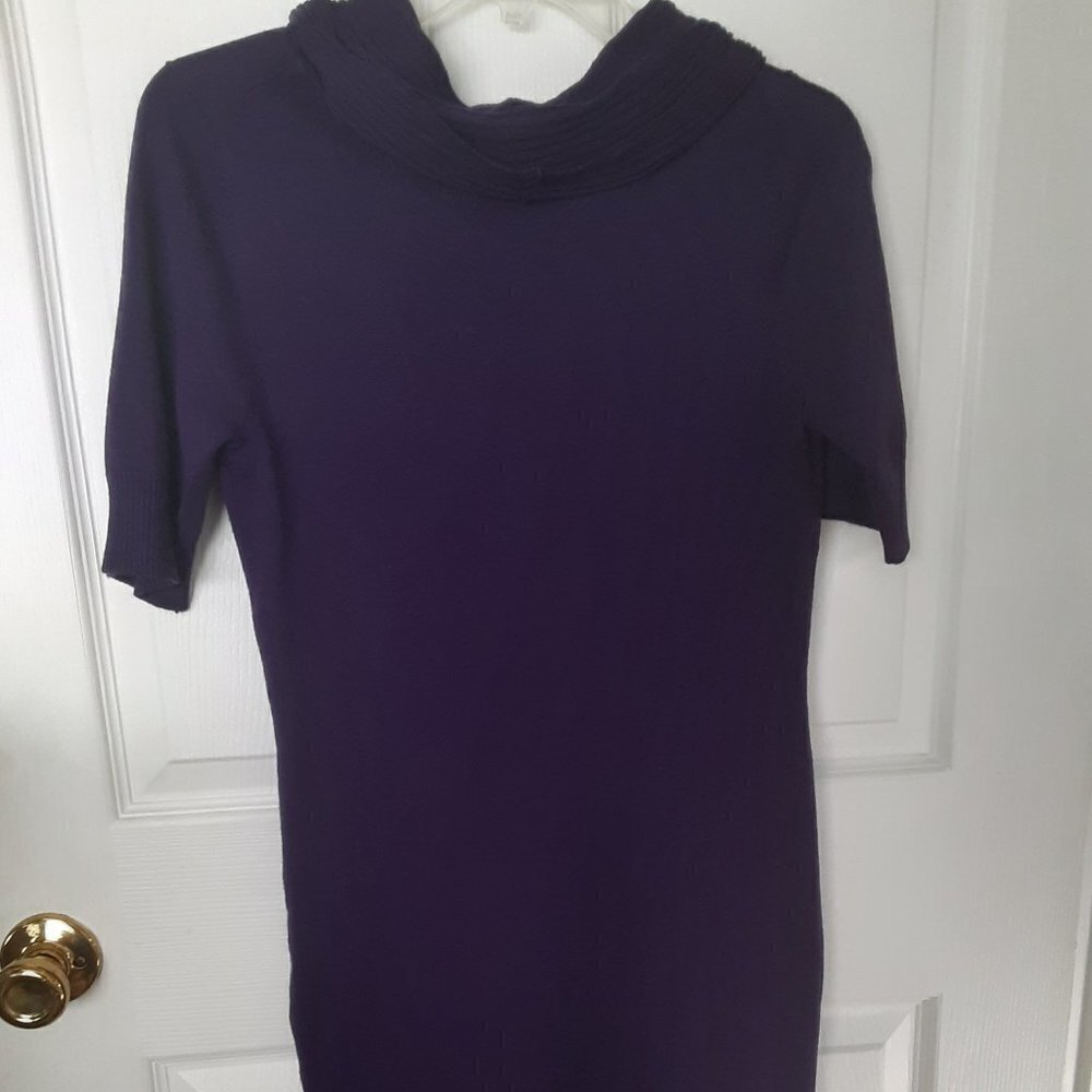Nina Leonard Purple Sweater Dress. Size Small. - Picture 3 of 3